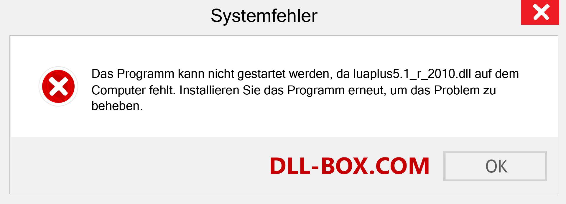 luaplus5.1_r_2010.dll-Datei fehlt?. Download für Windows 7, 8, 10 - Fix luaplus5.1_r_2010 dll Missing Error unter Windows, Fotos, Bildern